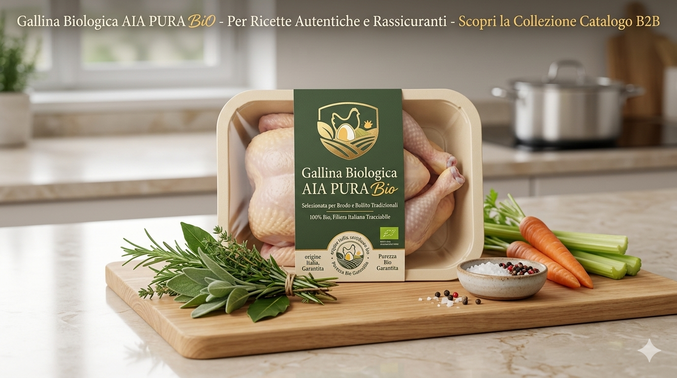 Gallina biologica packaging