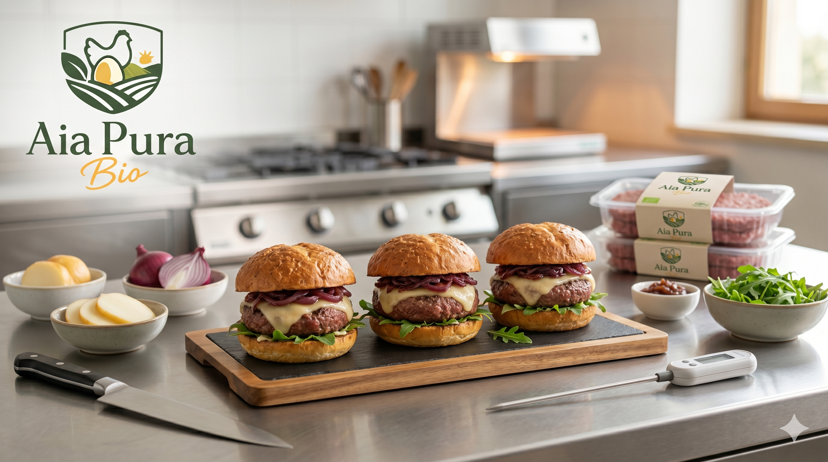 Hamburger pollo food professionale