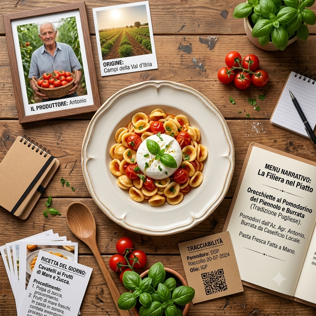 Il racconto della filiera nel piatto
