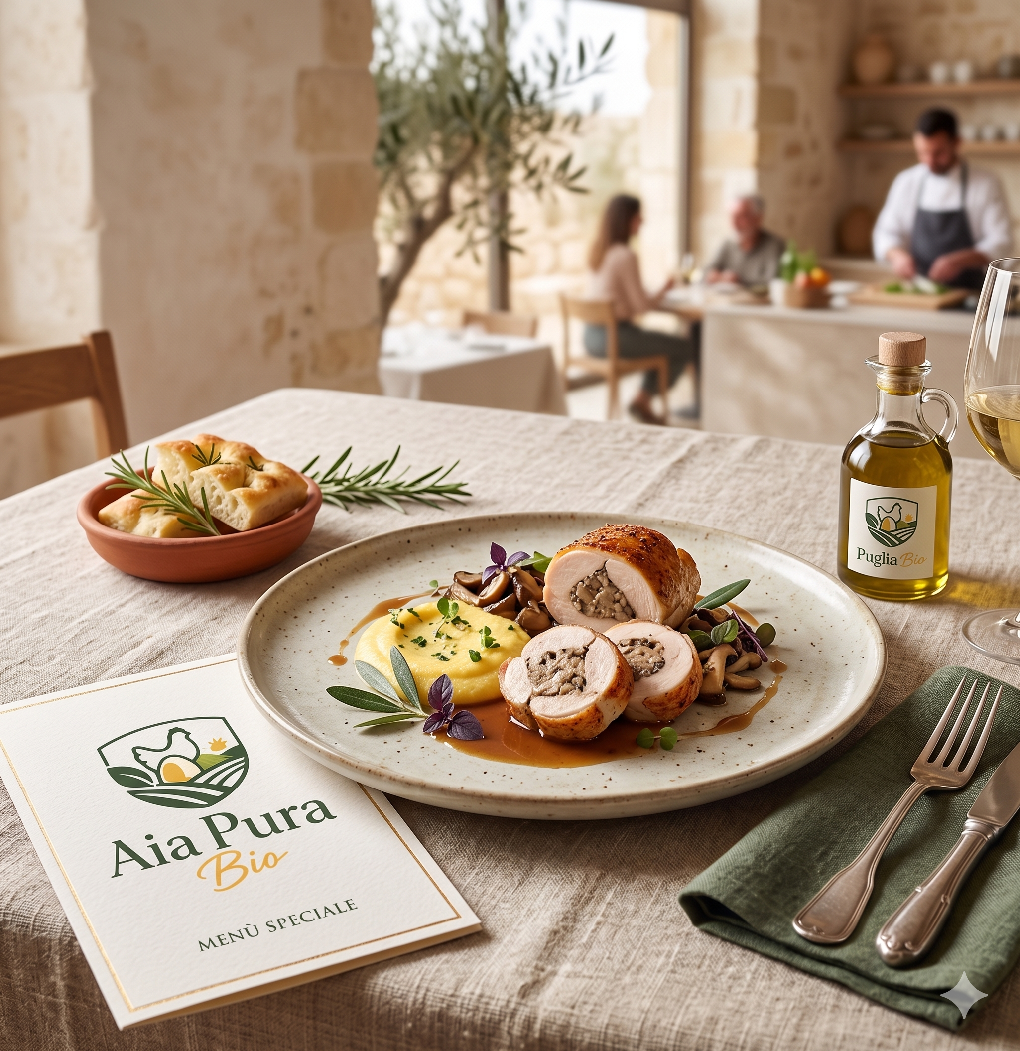 Pollo ristorazione menu speciale