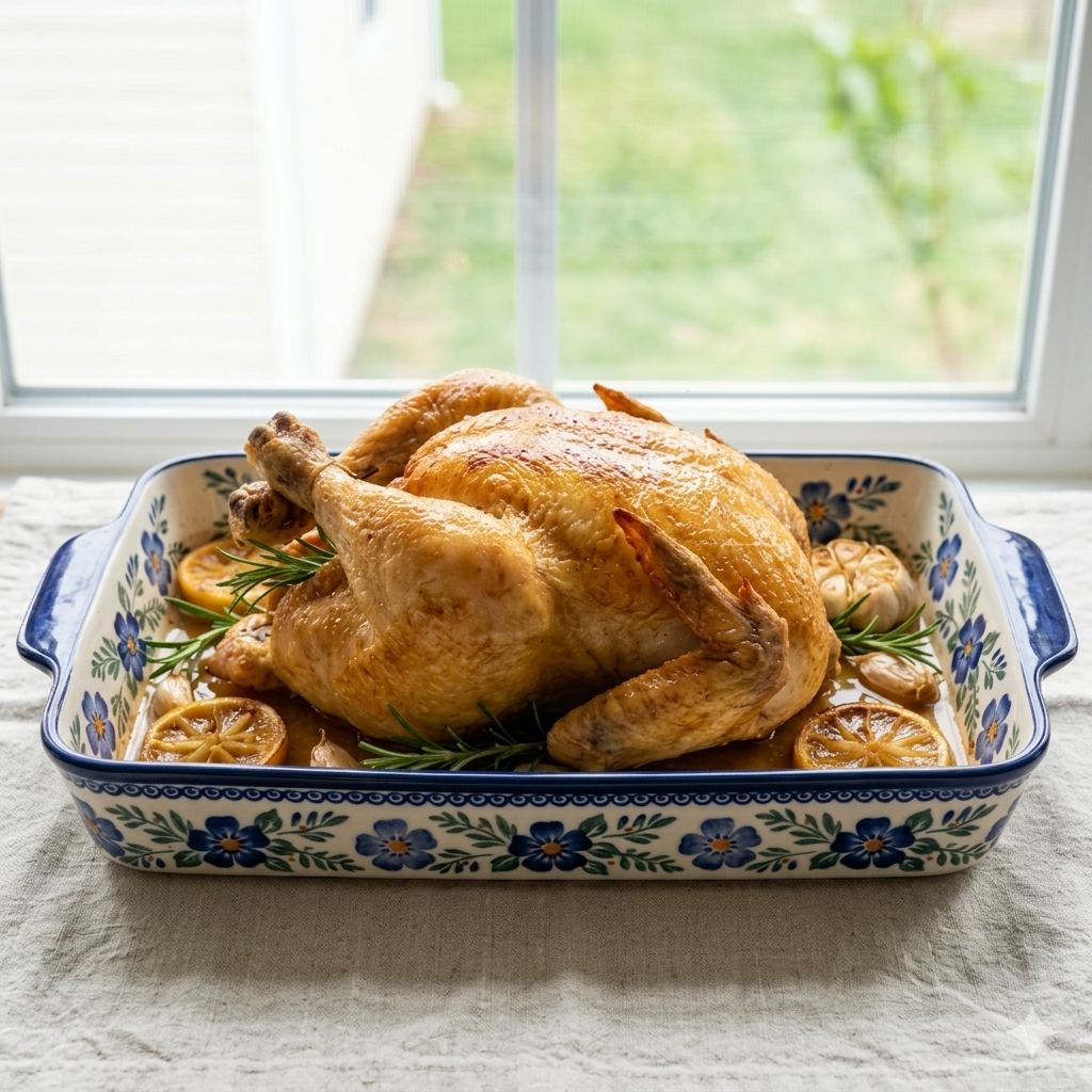 Pollo al forno con erbe