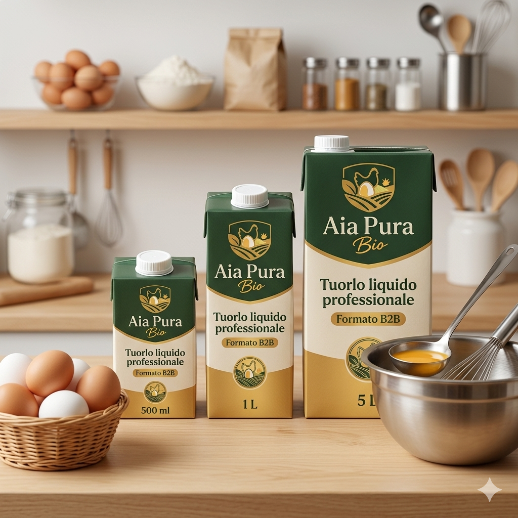Tuorlo intero liquido linea prodotti bio